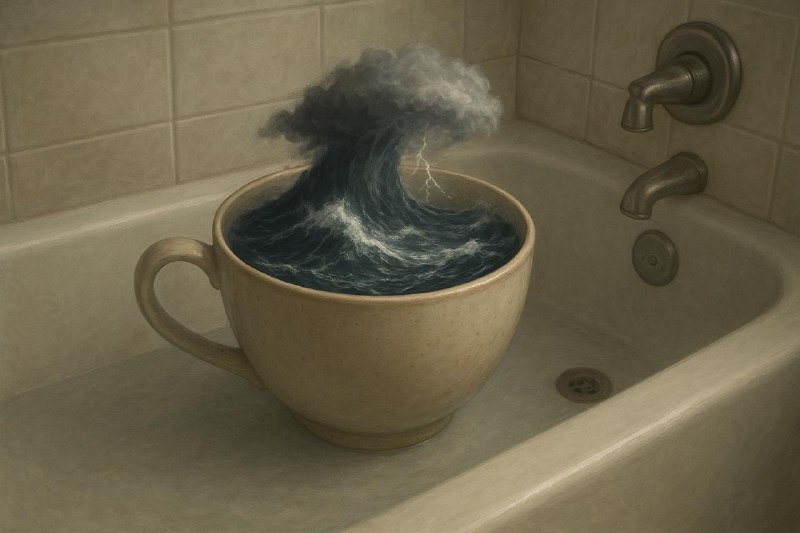 茶杯里的风暴在浴缸里不值一提！
